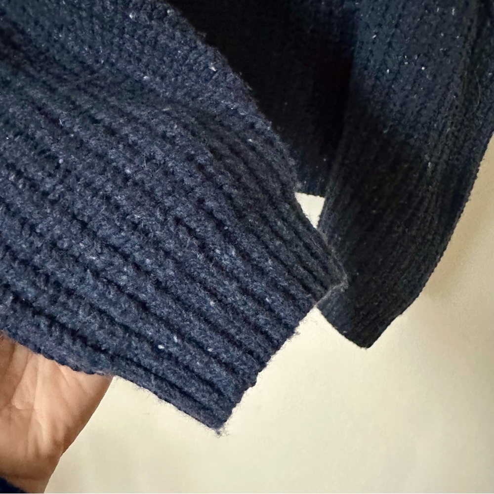 Sea New York Giada Puff Sleeve Chunky Knit Sweater Navy Size Medium - Picture 7 of 9